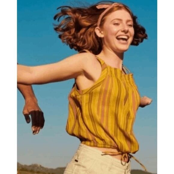 PrAna NWT size XL Little Palm Cami top leapfrog stripe - Picture 2 of 13